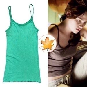 Sparkle • Drop Needle Cami Tank Top Bright Green S ASO Bella Swan